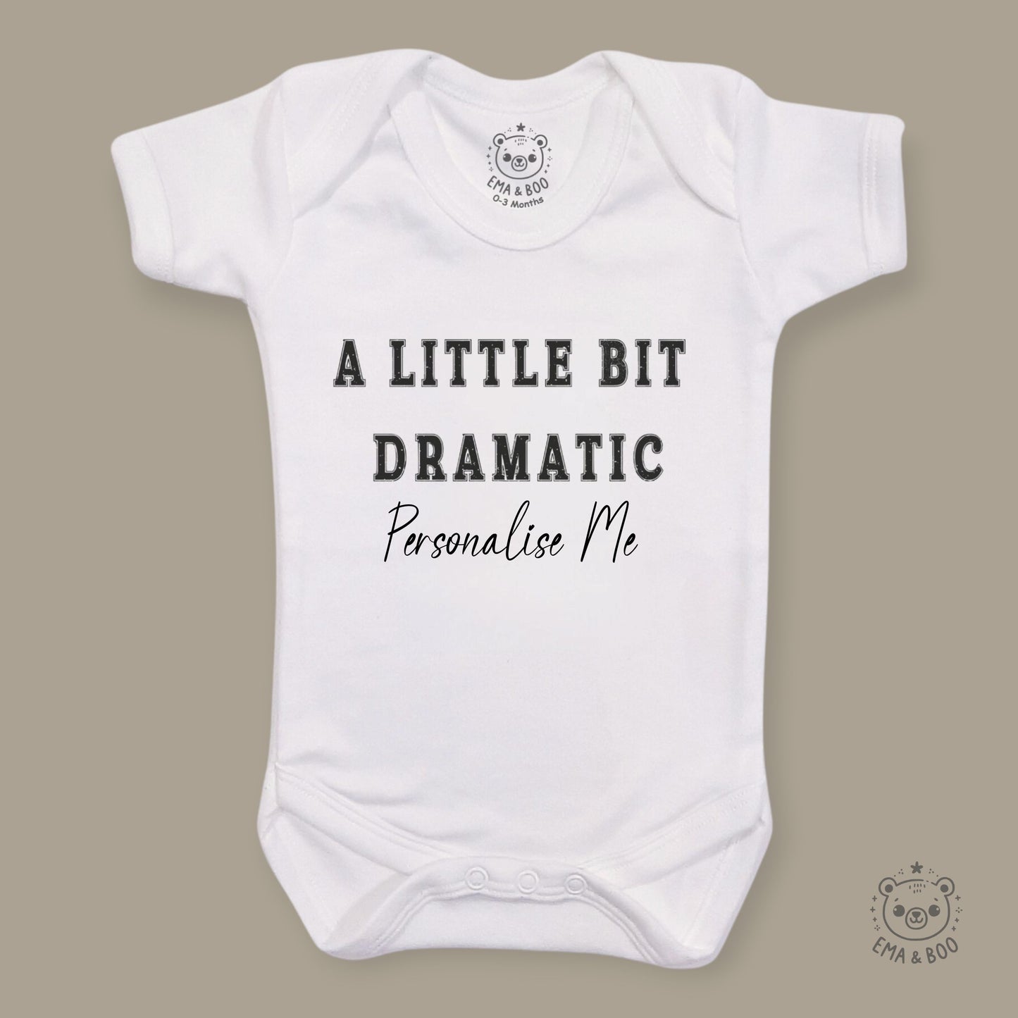 Personalised Baby Bodysuits - Floral Bunny