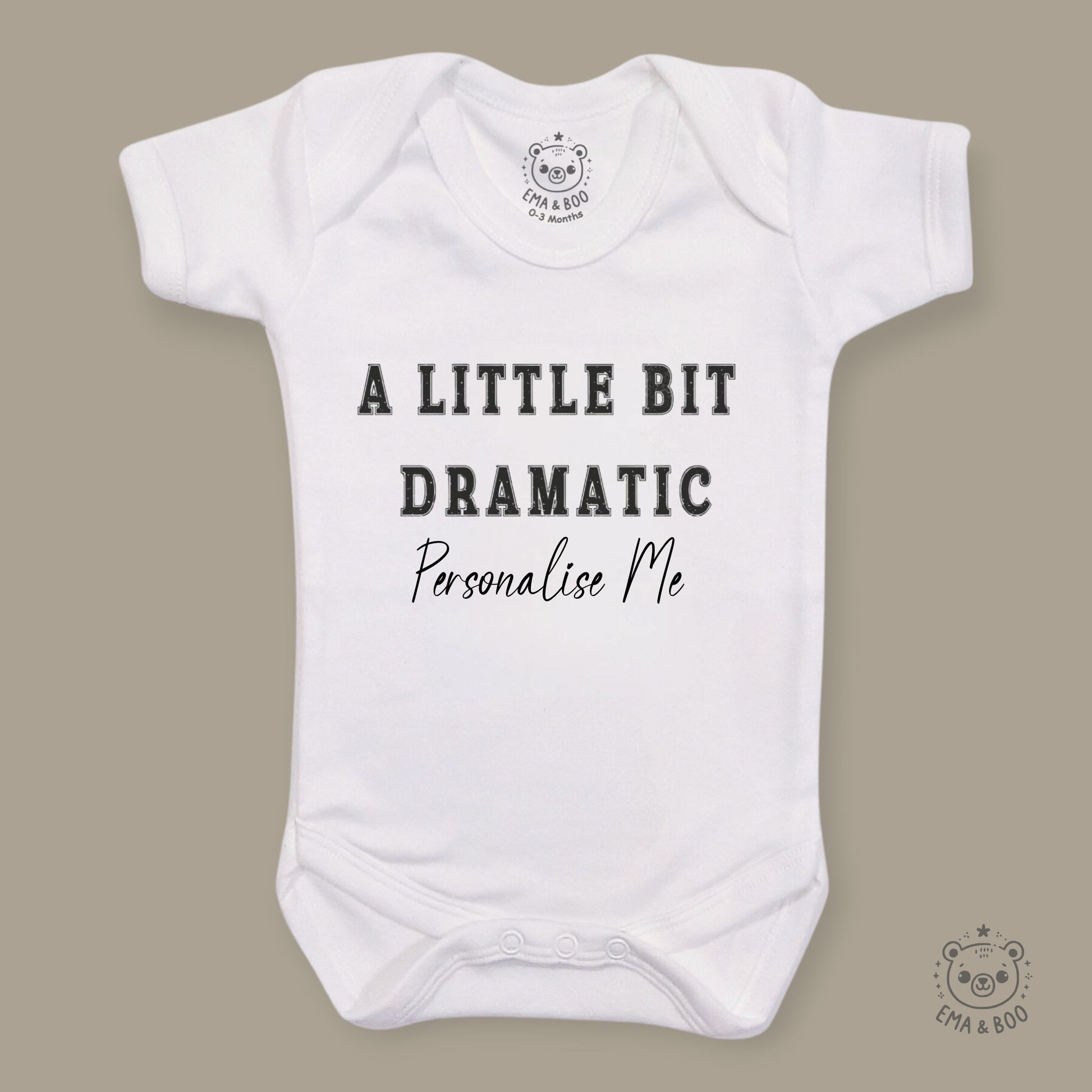 Personalised Baby Bodysuits - Floral Bunny