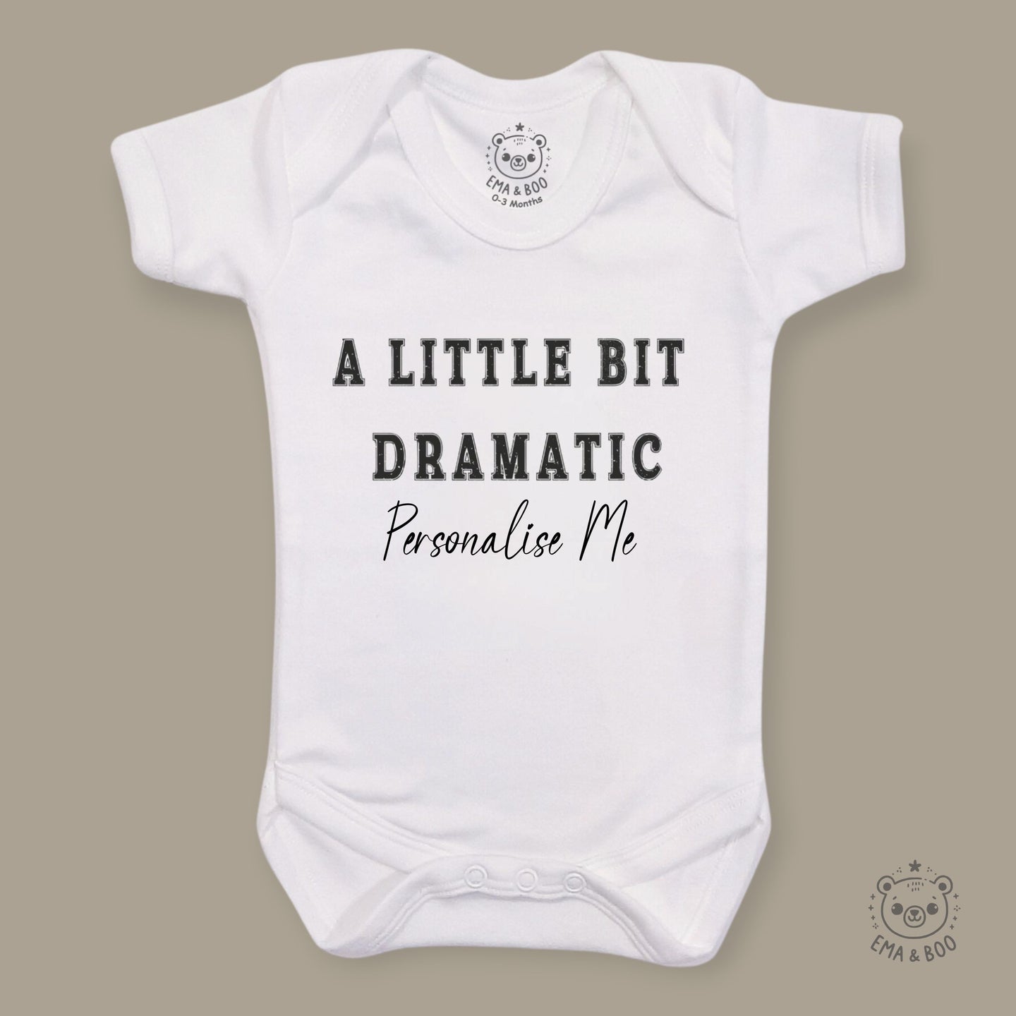 Personalised Baby Bodysuits - Floral Bunny