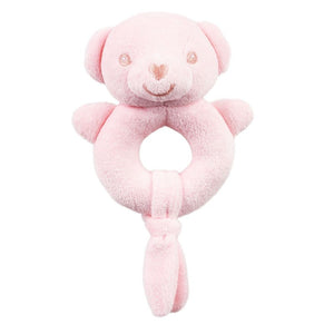 Pink Teddy Soft Rattle