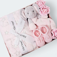 Load image into Gallery viewer, Elephant Hugs Baby Girl Gift Box - Ema and Boo
