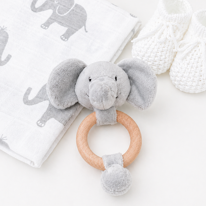 Neutral Baby Hamper Gift – Elephant Newborn Gift Set