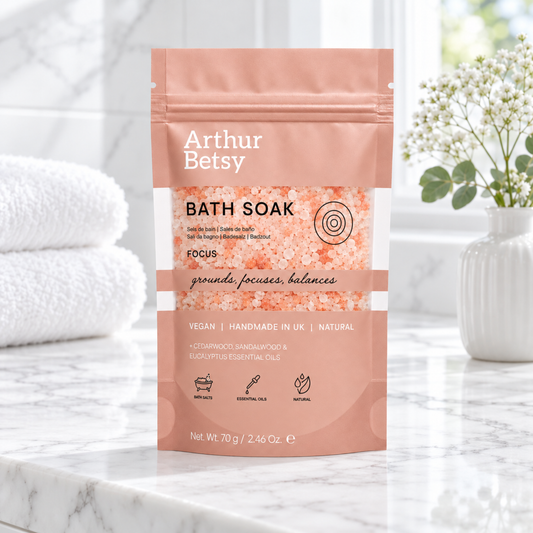 Focus Aromatherapy Bath Salts  New Mum Self-Care Gift  70g