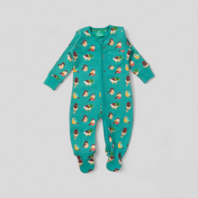 Load image into Gallery viewer, Garden Birds Organic Zip Babygrow
