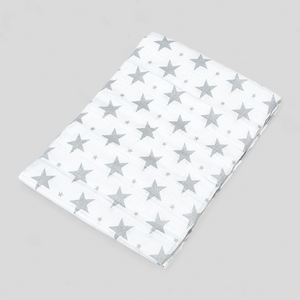 Grey Star muslin square – 100% cotton baby cloth and infant gift
