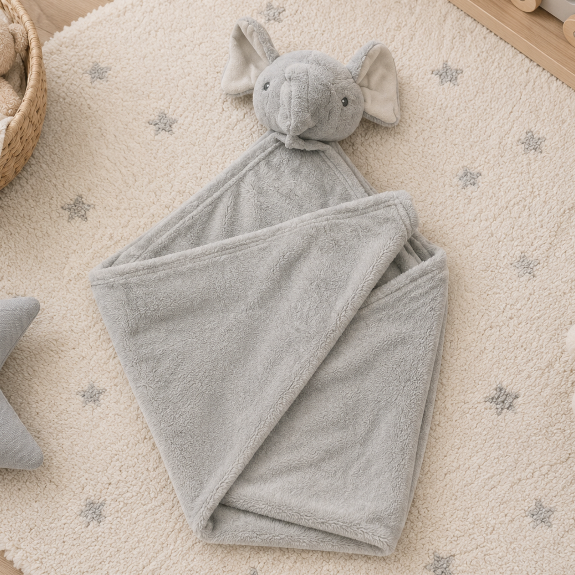 Grey Elephant Blanket - Gift for newborn babies