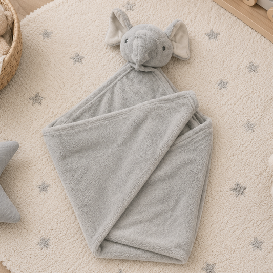 Grey Elephant Blanket - Gift for newborn babies