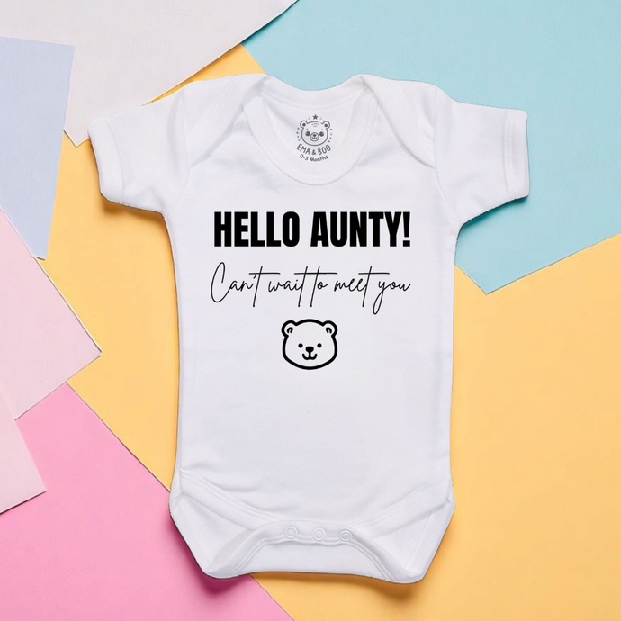 Hello Aunty – Pregnancy Reveal Bodysuit for Aunt