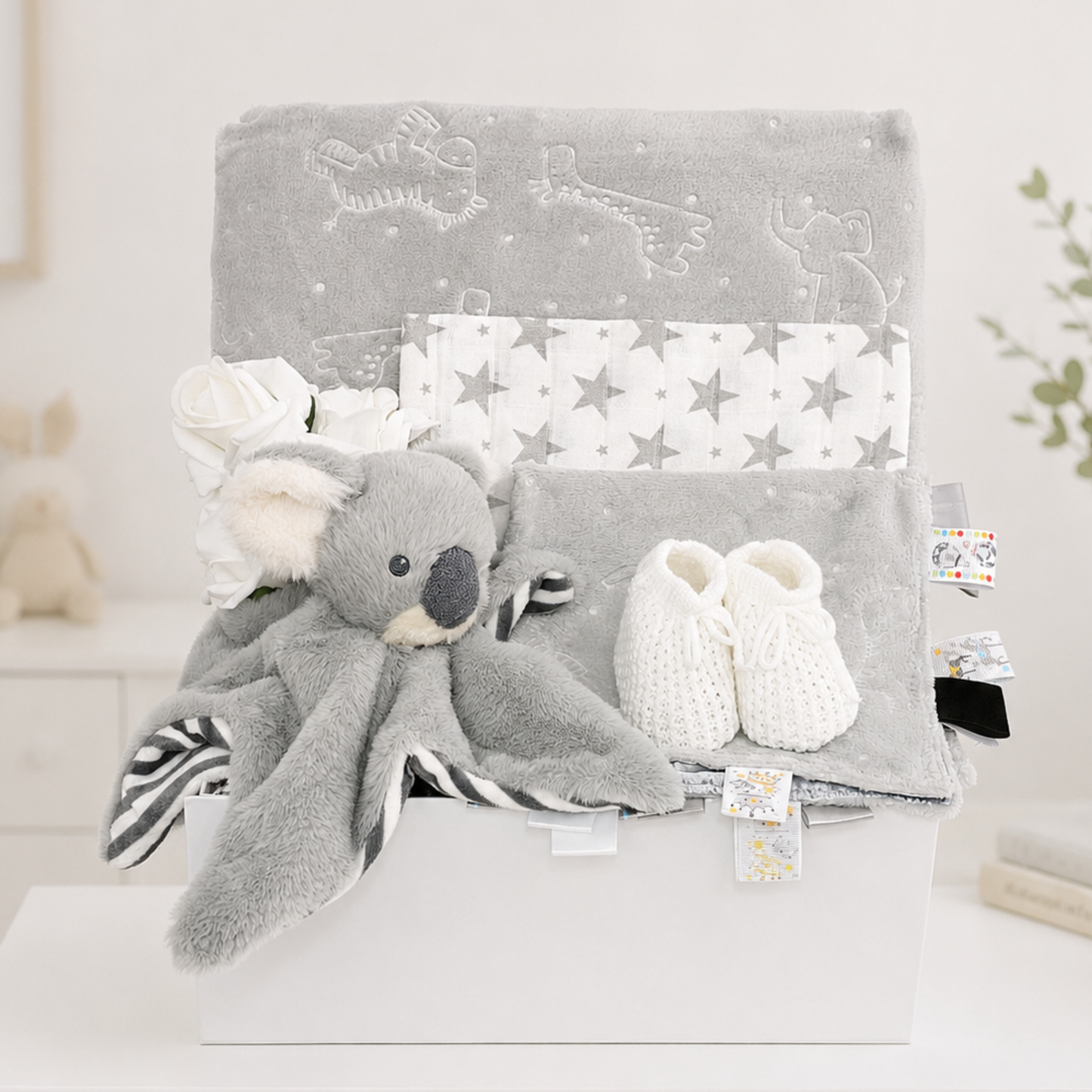 Little Koala Cuddles Baby Gift Box | Neutral Newborn Baby Gift