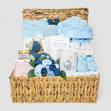 Load image into Gallery viewer, Luxury Baby Boy Hamper - Gift Basket for Newborn - Ema and Boo
