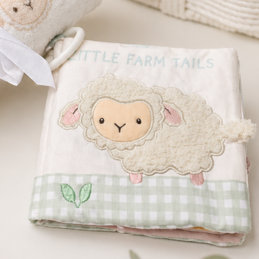 Lottie the Lamb soft crinkle baby book from First Steps On The Farm collection