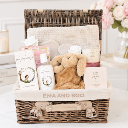 Luxury New Mum & Baby Gift Hamper  Neutral Baby Gift Basket