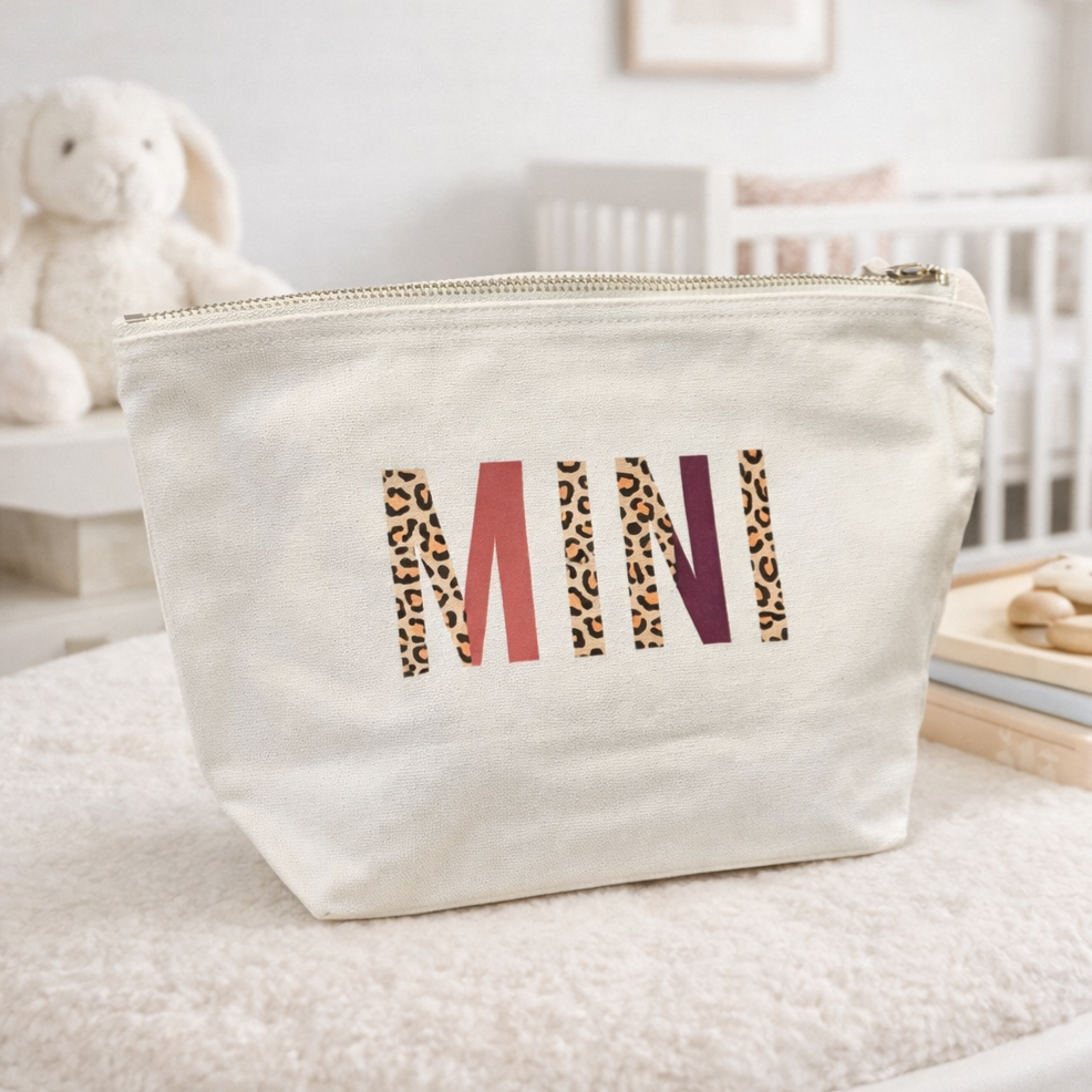 MINI canvas accessory bag baby girl gift 100% cotton