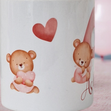 Load image into Gallery viewer, Personalised Ceramic Money Box - Pink Bear
