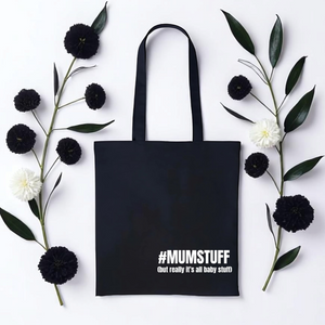 #MUMSTUFF Black Tote Bag | New Mum Gifts