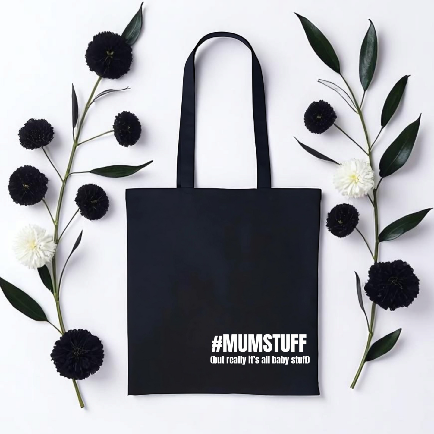 #MUMSTUFF Black Tote Bag | New Mum Gifts
