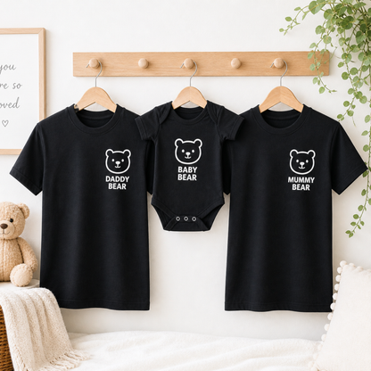 New baby gift UK matching family outfits daddy mummy baby bear set perfect gift for new parents