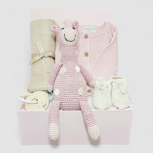 Load image into Gallery viewer, My First Giraffe Baby Girl Gift Box | Presents for Newborn
