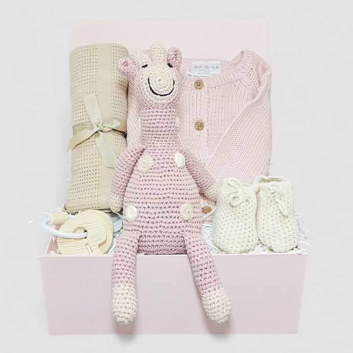 My First Giraffe Baby Girl Gift Box | Presents for Newborn