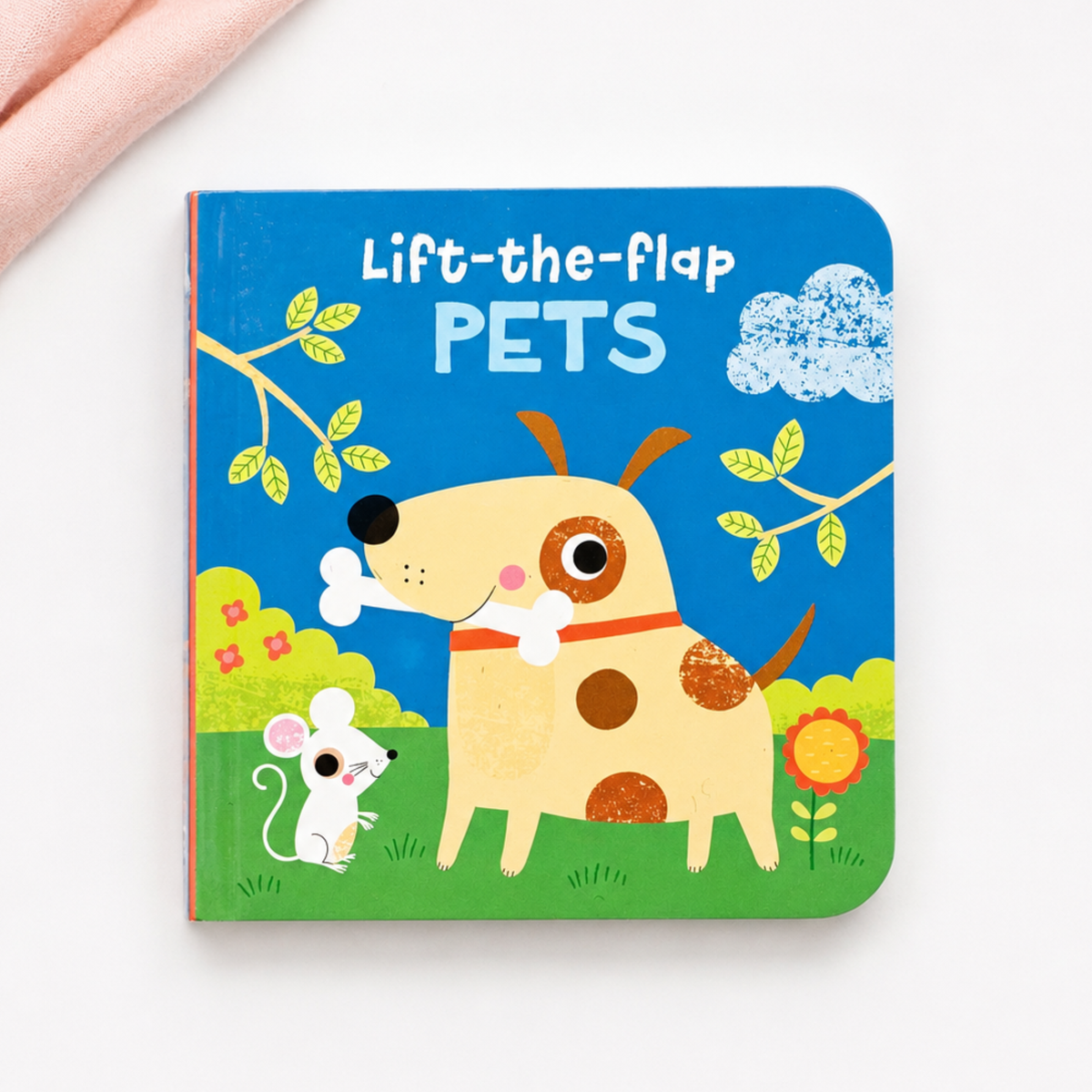 My First Pets mini lift-the-flap baby book with colourful dog and mouse illustrations