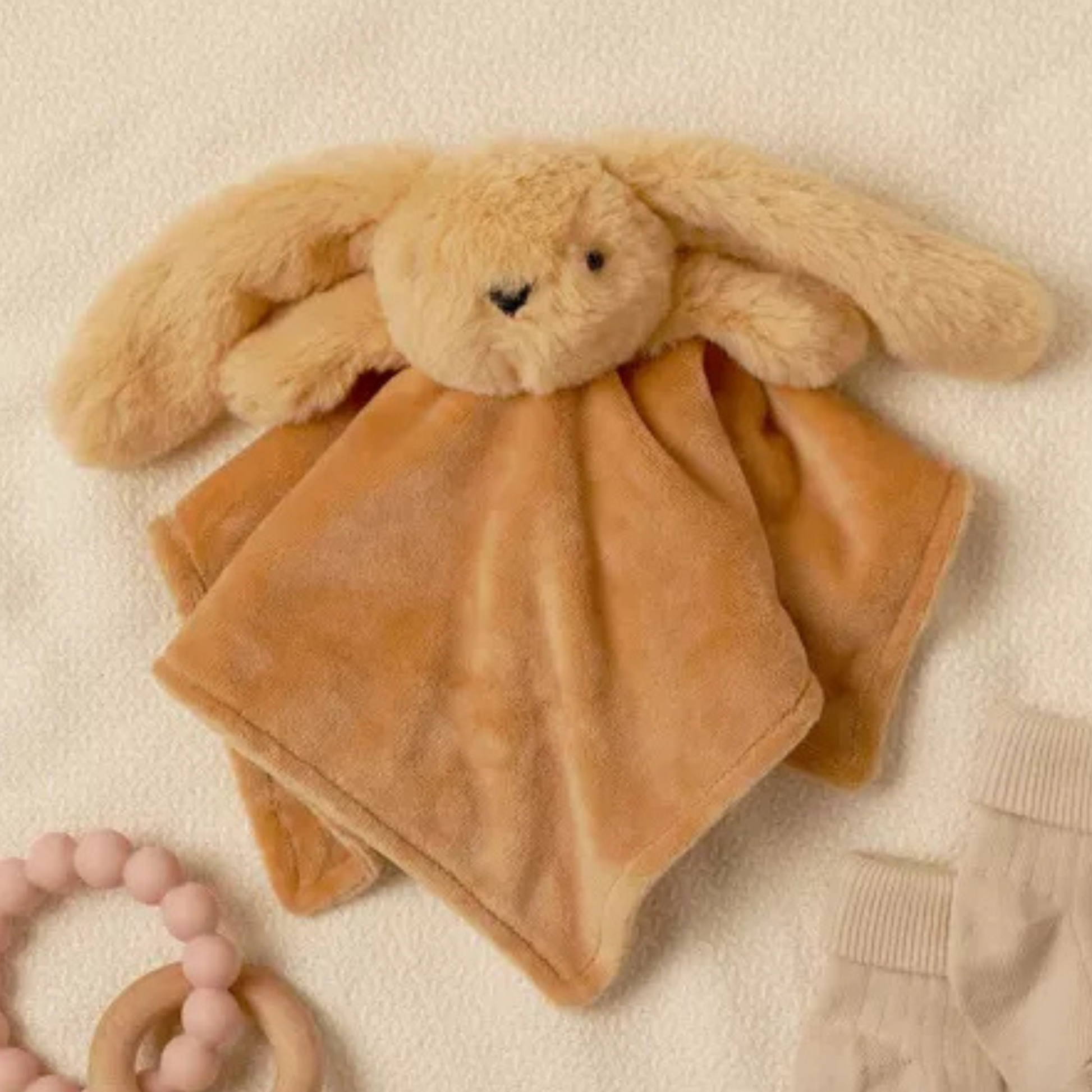 Oatey the Plush Light Brown Bunny - Baby Comforter
