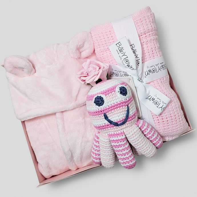 Ocean Snuggles Baby Girl Gift Box