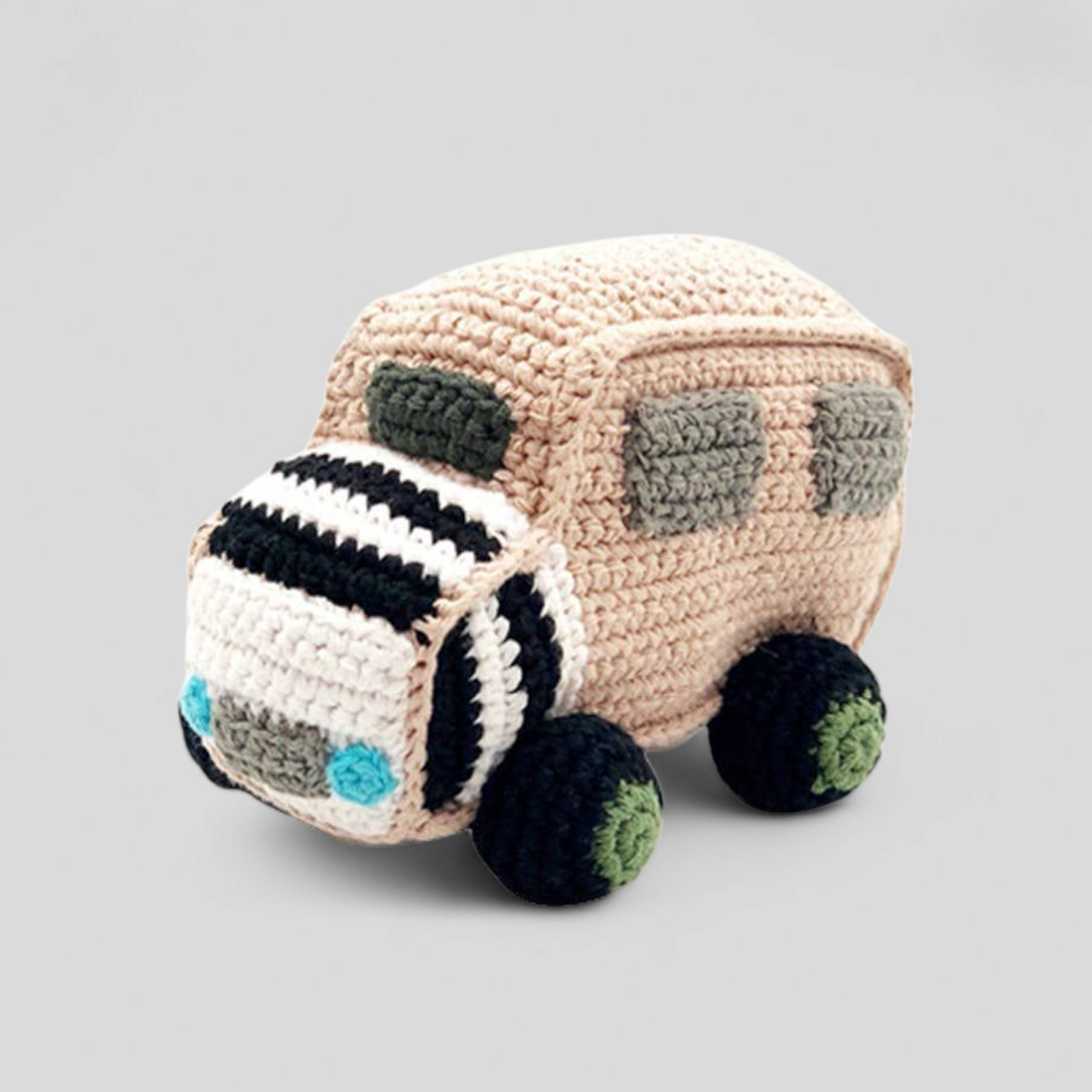 Organic Cotton Baby Car Rattle - Newborn  Soft Toys