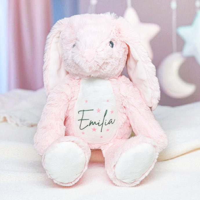 Personalised Pink Blush Bunny - New Baby Gifts
