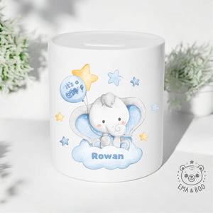 Personalised Ceramic Money Box - It's A Boy