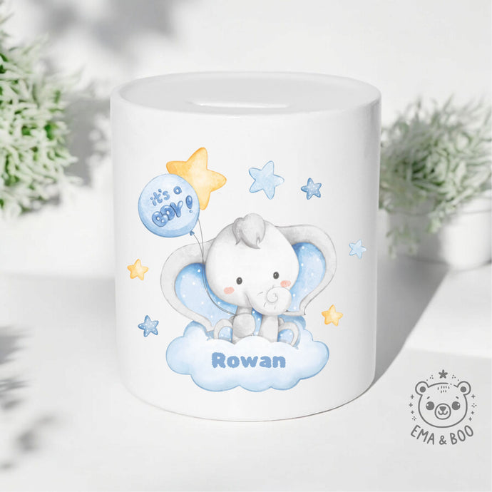 Personalised Ceramic Money Box - It's A Boy