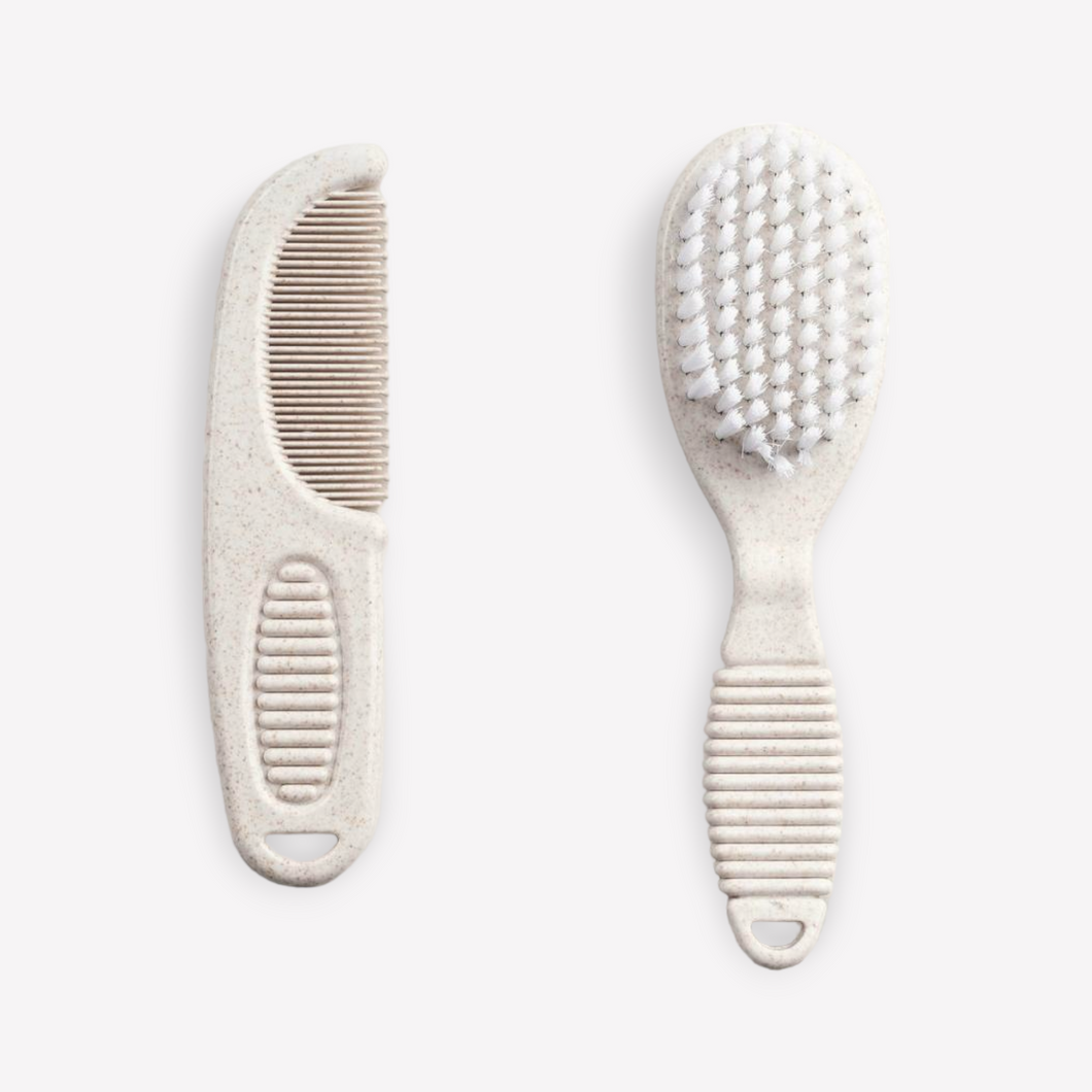 Delux Baby Brush and Comb Set, Ivory