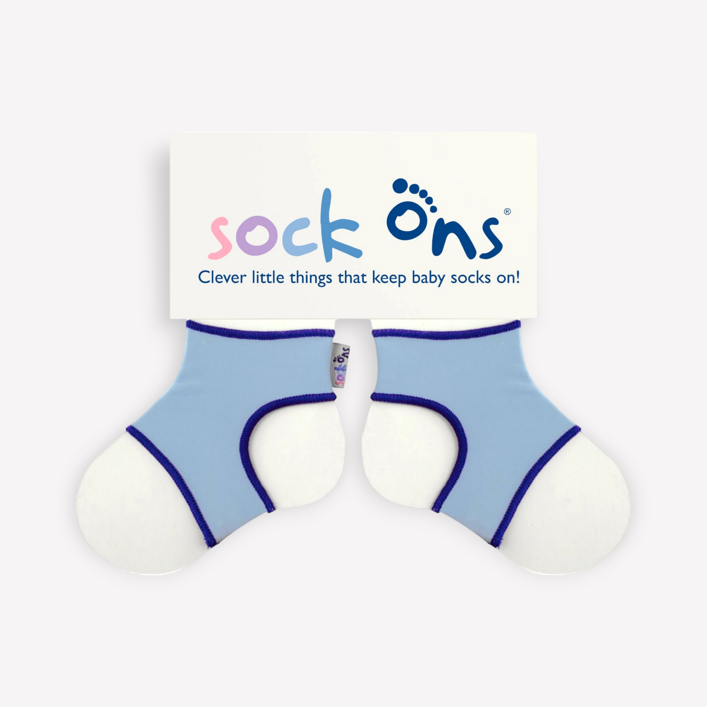Blue Sock Ons 0-6 Months