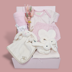 Bunny Snuggles Baby Girl Gift Hamper