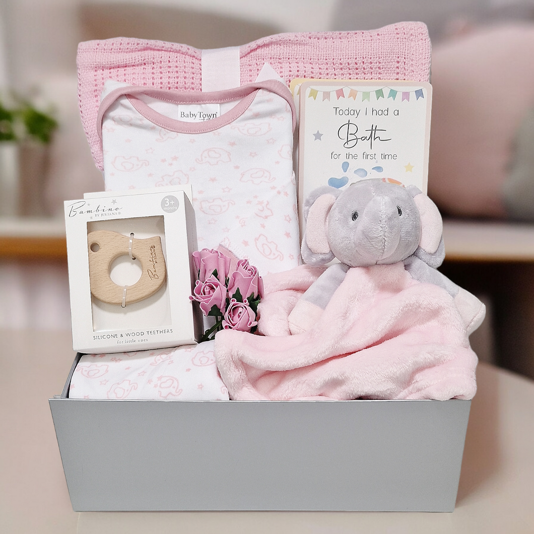 Little Elephant Dreamer - Baby Girl Gift Hamper