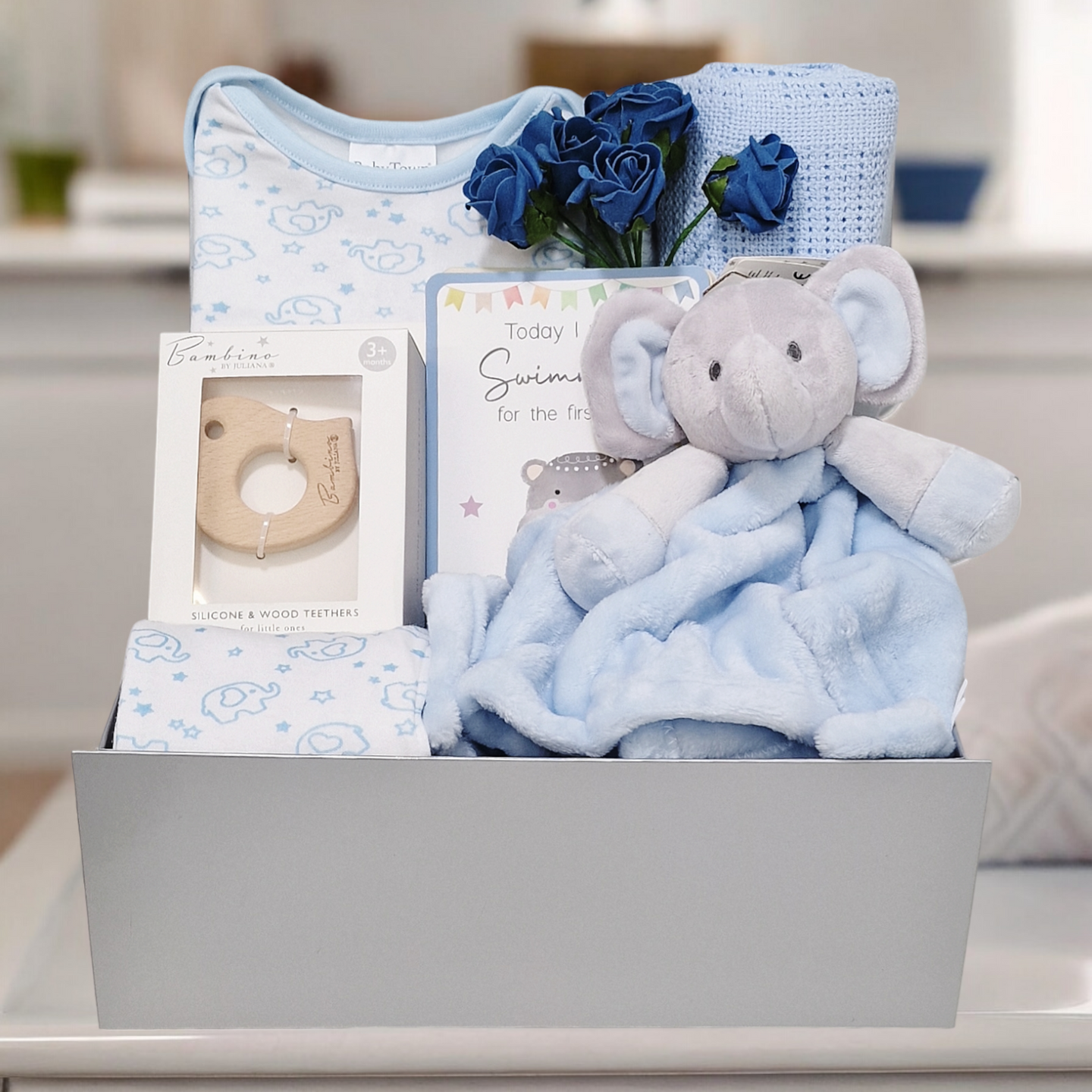 Little Elephant Dreamer - Baby Boy Gifts Hamper