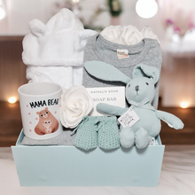 Load image into Gallery viewer, New Mum and Baby Boy Gift Hamper - Sweet Bunny
