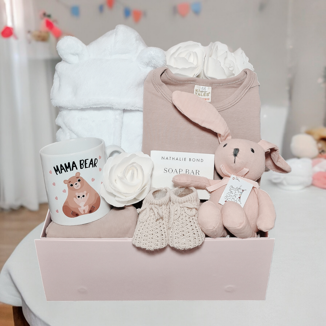 New Mum and Baby Girl Gift Hamper - Sweet Bunny