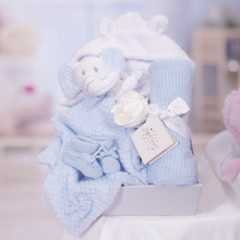 Load image into Gallery viewer, Newborn Baby Hamper - Blue Elephant Baby Hamper
