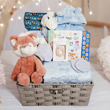 Load image into Gallery viewer, Large Baby Boy Gift Hamper - Little Fox
