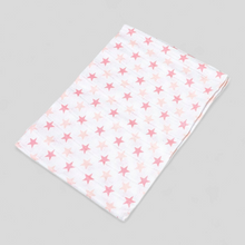 Load image into Gallery viewer, Pink Star muslin square – 100% cotton baby cloth and infant gift

