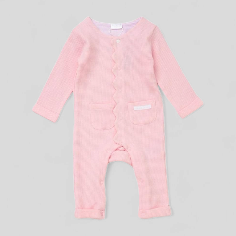 Pink Button Up Romper