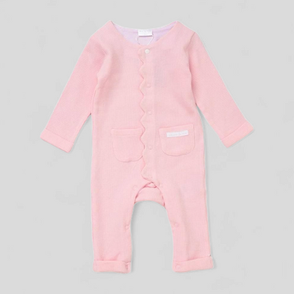 Pink Button Up Romper