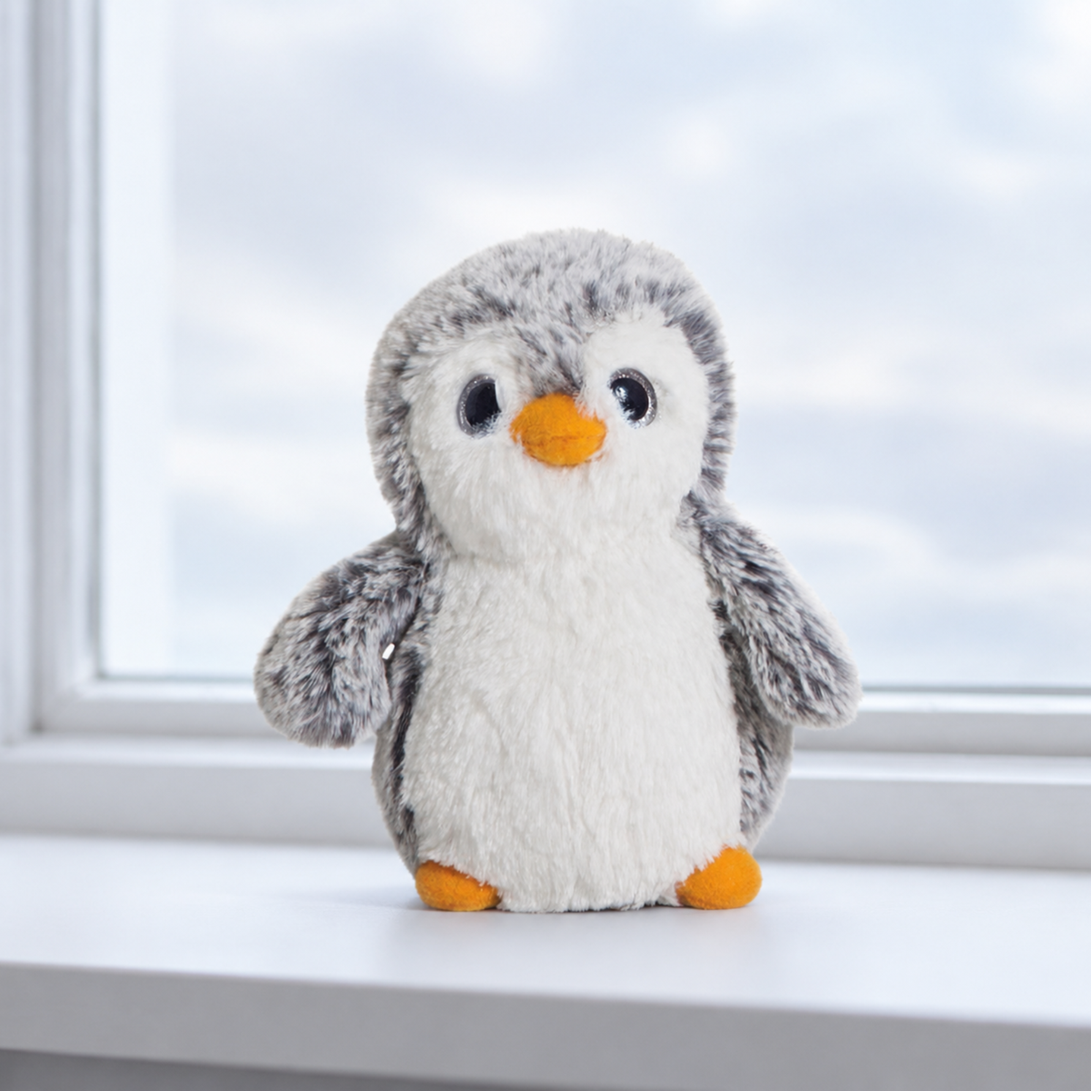 Plush Pom-Pom Penguin Toy - Baby Soft Toys