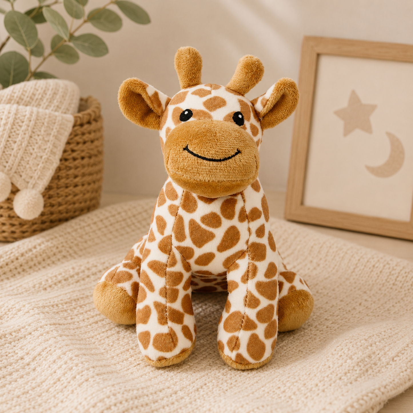 Plush Sitting Giraffe Toy - Baby Toys
