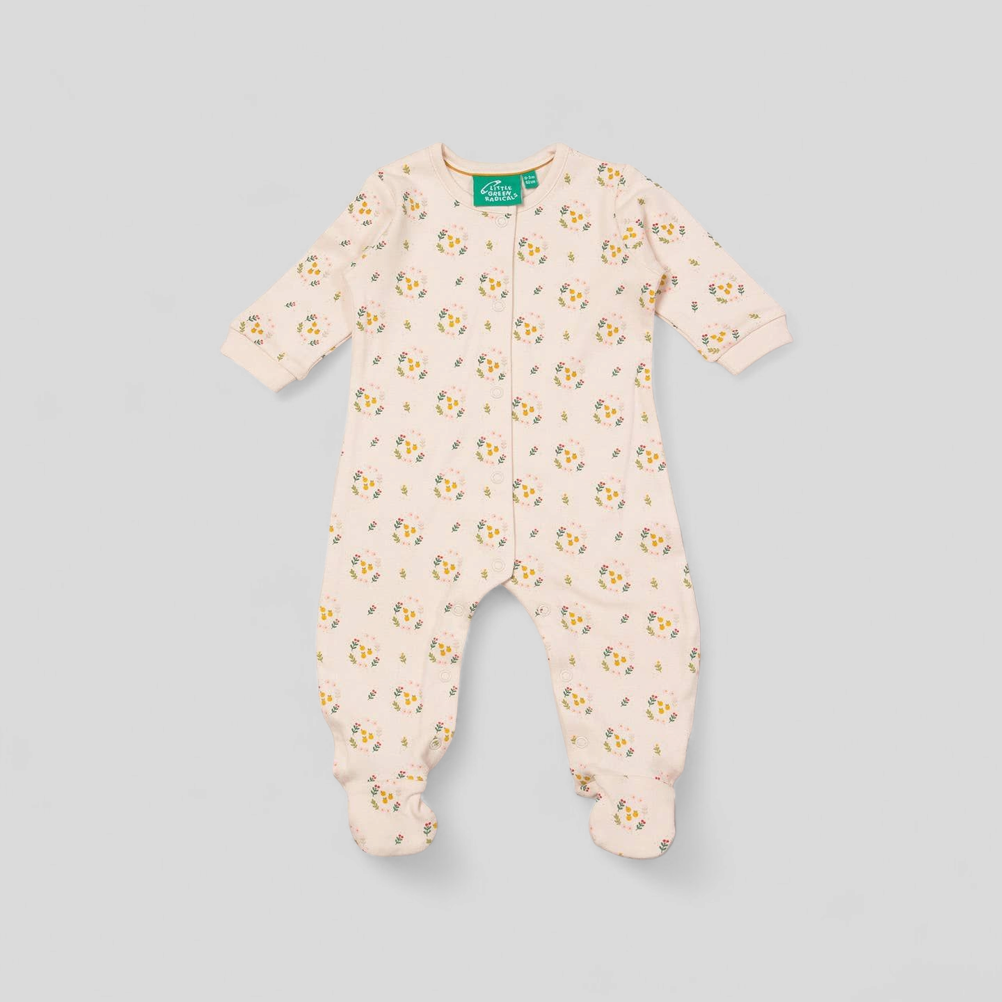 Quince Flower Organic Babygrow
