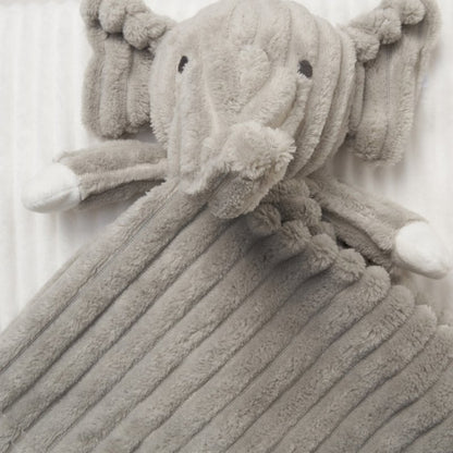 Elephant plush ribbed comforter