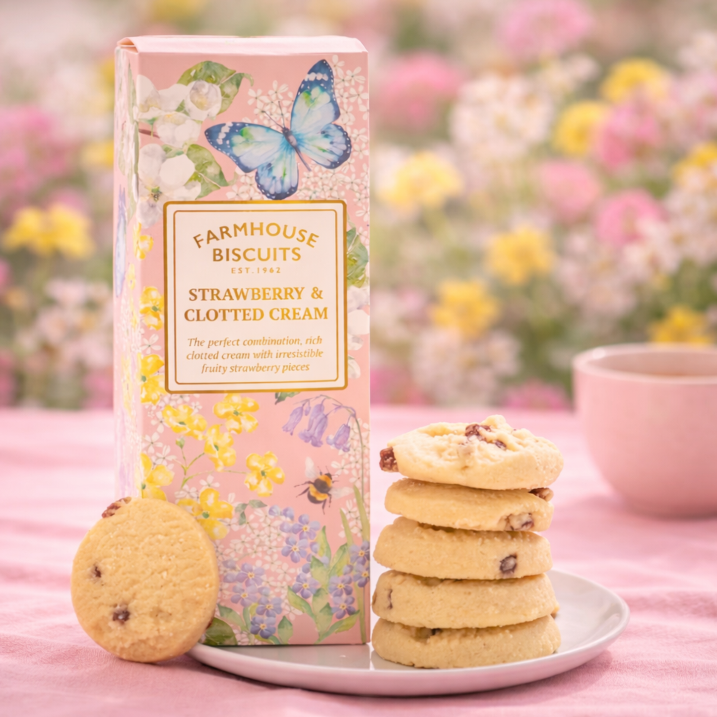 strawberry and clotted cream farmhouse biscuits gift for new mum