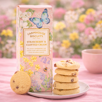 strawberry and clotted cream farmhouse biscuits gift for new mum