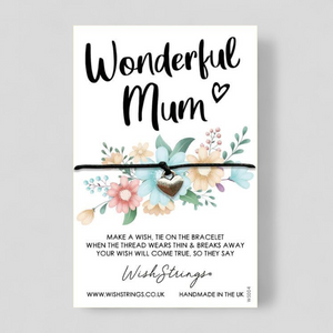 WishString bracelet  'Wonderful Mum'  - Mothers Day Gifts