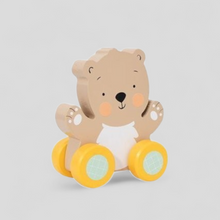 Load image into Gallery viewer, Wooden Push along baby toy

